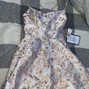 Blush pink floral dress